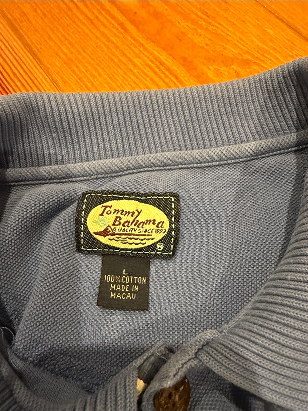 Tommy Bahama Cotton Polo Large - Picture 6 of 7